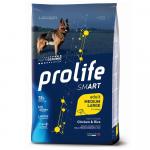 Dog Prolife Smart Adult Medium/Duża/Duże rasy kurczak i ryż - 12 kg