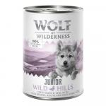 Megapakiet Little Wolf of Wilderness Junior, 24 x 400 g - Wild Hills Little, kaczka i cielęcina