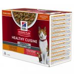 Hill\'s Science Plan Adult Healthy Cuisine Sterilised, kurczak/łosoś - 24 x 80 g