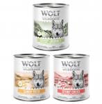 Wolf of Wilderness Adult “Expedition”, 6 x 800 g - Pakiet mieszany: Stony Creek, Sandy Path, Steep Journey