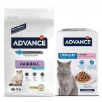 Advance / Affinity Advance, karma sucha, 10 kg + 50% taniej! Advance, karma mokra, 12 x 85 g - Sterilized Hairball + Feline Sterilized, indyk