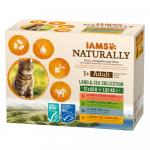 36 + 12 gratis! IAMS Naturally Land & Sea Collection, 48 x 85 g - Adult Cat