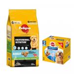 15% taniej! Pedigree: 12 kg Professional Nutrition + DentaStix, dla dużych psów, 2160 g, 56 szt. - Adult, z wołowiną i warzywami