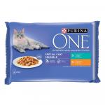 PURINA ONE Batch 8 x 85 g dla kotów - wrażliwy kot - kurczak, tuńczyk