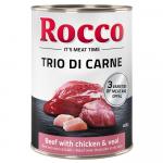 Rocco Classic Trio di Carne, 6 x 400 g - Wołowina, kurczak i cielęcina