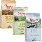 Mieszany pakiet próbny Purizon Adult dla kota, 3 x 400 g - Kurczak i ryba, ryba, jagnięcina i ryba