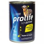 Prolife Dog Wet Sensitive, królik - 12 x 400 g