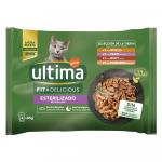 86 + 10 gratis! Ultima, karma mokra, 96 x 85 g - Cat Sterilized, wybór mięsny