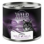 5 + 1 gratis! Wild Freedom, karma mokra, 6 x 200 g - Adult, Wild Hills Sterilised - kaczka i kurczak