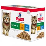 9 + 3 gratis! Hill\'s Science Plan, różne rodzaje, 12 x 85 g - Kitten, ryba