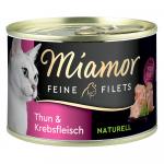 Megapakiet Miamor Feine Filets Naturelle, 24 x 156 g - Tuńczyk z krabami