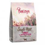 Purizon karmy suche dla kota w opakowaniach próbnych - Single Meat, indyk z kwiatami wrzosu, 400 g