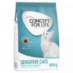 5 zł taniej! Concept for Life, sucha karma, 400 g - Sensitive Cats - ulepszona receptura!
