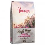 Dwupak Purizon karma dla kota, 2 x 6,5 kg - Single Meat, indyk z kwiatami wrzosu