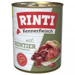 Megapakiet RINTI Kennerfleisch, 24 x 800 g - Renifer