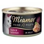 Miamor Feine Filets w galarecie, 1 x 100 g - Kurczak z szynką