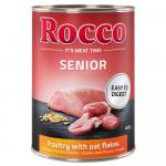 Rocco Senior, 6 x 400 g - Drób z płatkami owsianymi