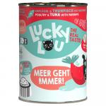 Korzystny pakiet Lucky Lou Adult, 24 x 400 g - Drób i tuńczyk