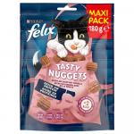 20% taniej! Felix, przysmaki dla kota, różne rodzaje - Tasty Nuggets, łosoś i pstrąg, 180 g