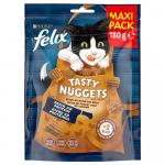20% taniej! Felix, przysmaki dla kota, różne rodzaje - Tasty Nuggets, kurczak i kaczka, 180 g
