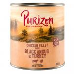 Purizon Adult, 6 x 800 g - Wołowina Black-Angus i indyk z batatami i żurawiną