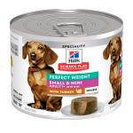 Hill\'s Science Plan Perfect Weight Adult Small & Mini Mousse - indyk: 12 x 200 g