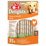 8in1 Delights Twisted Sticks dla małych psów, kurczak - 70 szt.