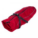 TIAKI płaszcz dla psa z szelkami Arkon, czerwony - Długość grzbietu ok. 65 cm