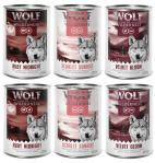 Wolf of Wilderness Adult, 6 x 400 g - Pakiet mieszany \