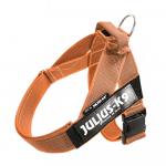 Julius-K9 IDC® Color & Grey szelki dla psa, pomarańczowo-szare - Rozmiar M/0: obw. klatki piersiowej 58 - 76 cm