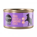 10% taniej! Cosma DUO Layer, 24 x 70 g - Mus z tuńczyka z kawałkami sardynek