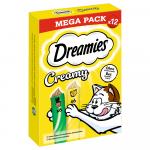 Dreamies Creamy Snacks - Kocimiętka i ser (12 x 10 g)