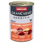 Korzystny pakiet animonda GranCarno Adult Sensitive, 24 x 400 g - Kurczak i ziemniaki