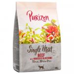 Purizon karmy suche dla kota w opakowaniach próbnych - Single Meat, wołowina z kwiatami hibiskusa, 400 g