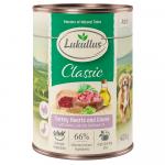 10 + 2 gratis! Lukullus, karma mokra dla psa, 12 x 400 g - Naturkost Adult, serca z indyka i gęś