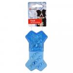 Flamingo zabawka dla psa Snowy Bone, niebieska - Dł. x szer. x wys.: 13,3 x 7,4 x 3,8 cm