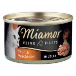 Miamor Feine Filets w galarecie, 1 x 100 g - Tuńczyk z jajkiem przepiórczym