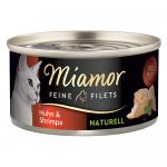 Megapakiet Miamor Feine Filets Naturelle, 24 x 80 g - Kurczak z krewetkami