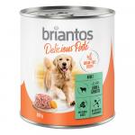 10 + 2 gratis! Briantos Delicious Paté, 12 x 800 g - Jagnięcina i marchew