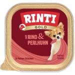 RINTI Gold Mini, 6 x 100 g - Wołowina z perliczką