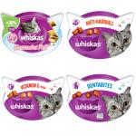 15% taniej! Whiskas, przysmaki, różne rodzaje - Anti-Hairball, 2 x 60 g + Dentabites, z kurczakiem, 2 x 40 g + Vitamin E-Xtra, 2 x 50 g + Zdrowa sierść, 2 x 50 g