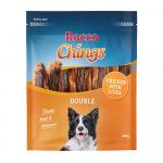 Korzystny pakiet Rocco Chings Double mięsne paski do żucia - Kurczak i wątróbka, 12 x 200 g