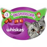 Whiskas Temptations, chrupiące poduszeczki - Indyk, 8 x 60 g