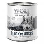 Wolf of Wilderness Adult, 6 x 800 g - Black Rocks, koza