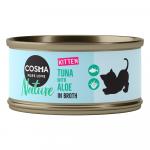 Pakiet Cosma Nature Kitten dla kociąt, 24 x 70 g - Tuńczyk z aloesem