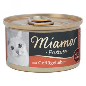 Megapakiet Miamor Pastete, 24 x 85 g - Wątróbka drobiowa