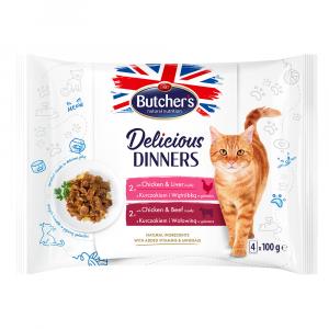 Megapakiet Butcher's Delicious Dinners, 64 x 100 g - Pakiet mieszany III