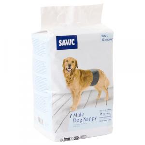 Savic pieluchy dla psów samców - Rozmiar L: 53-76 cm, 24 szt.
