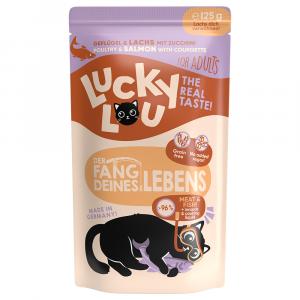 Megapakiet Lucky Lou Adult, 48 x 125 g - Drób i łosoś