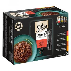 Pakiet mieszany Sheba Selection, 48 x 85 g - Sauce Collection
